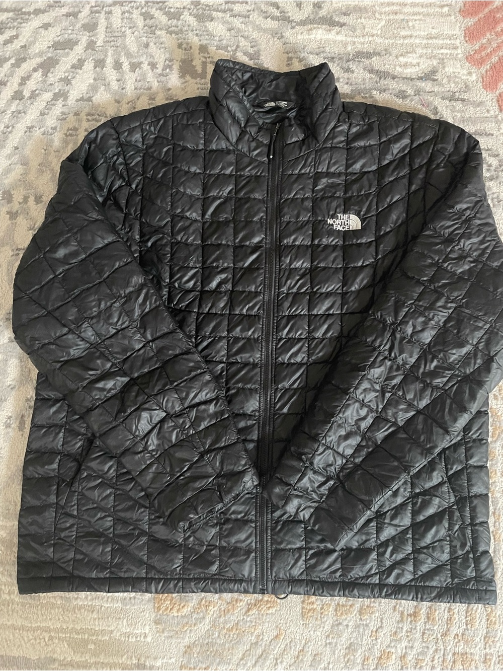 The North Face Thermoball Puffer Jacket Mens XXL Full Zip Black
